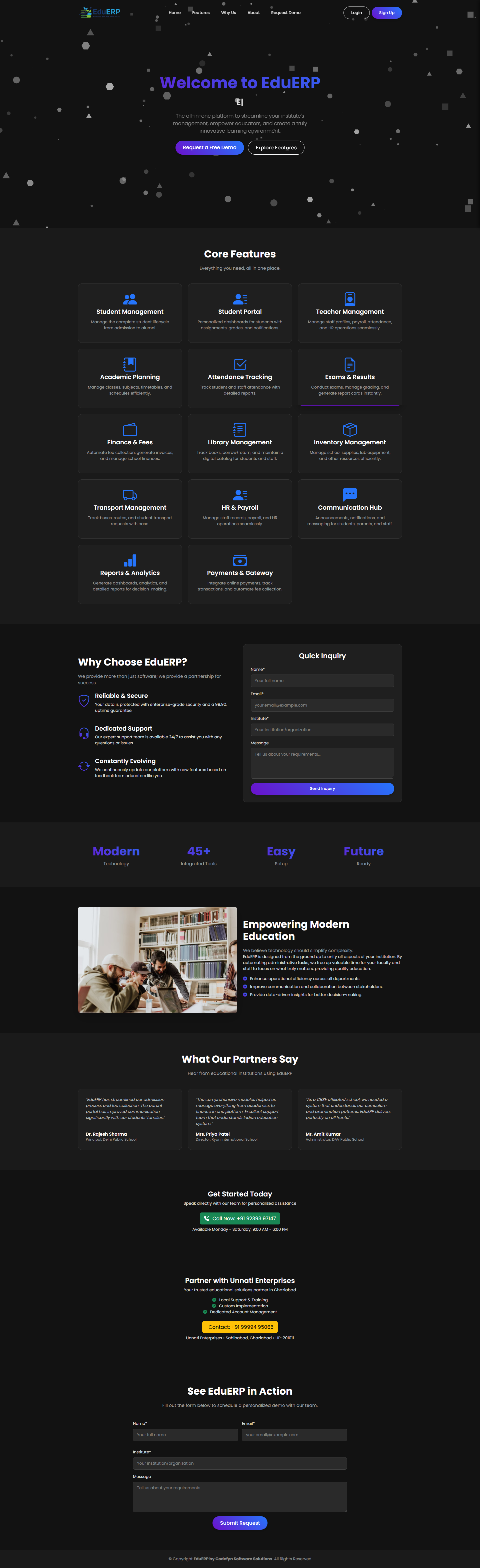 EduERP - School & College Management System