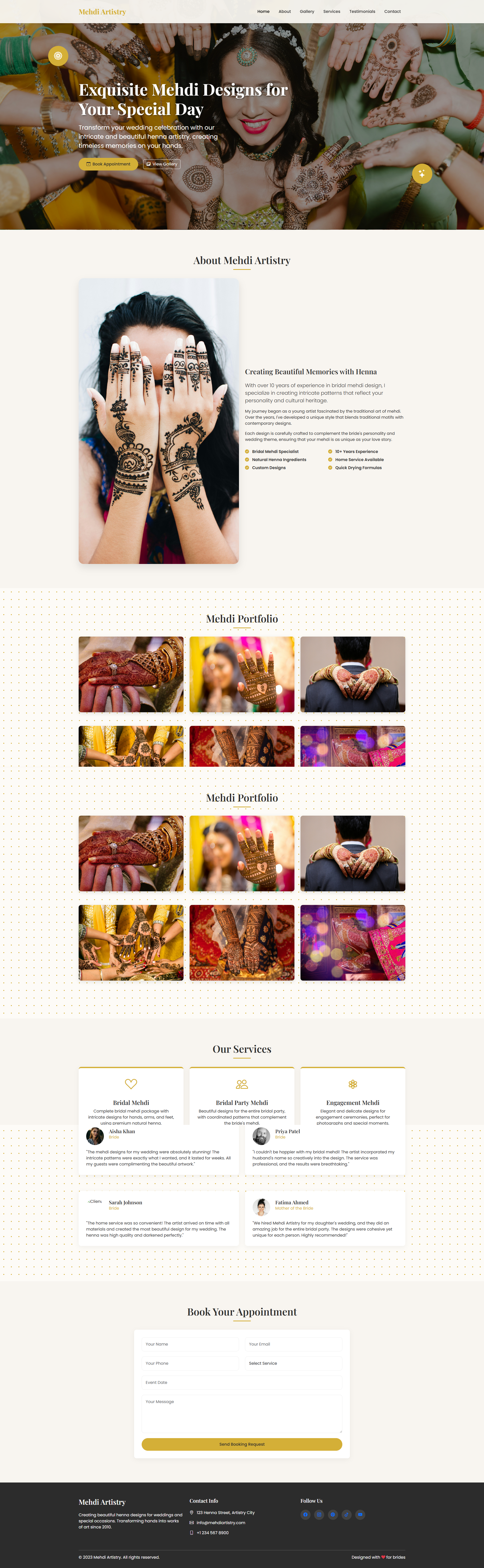 Mehndi Design Template