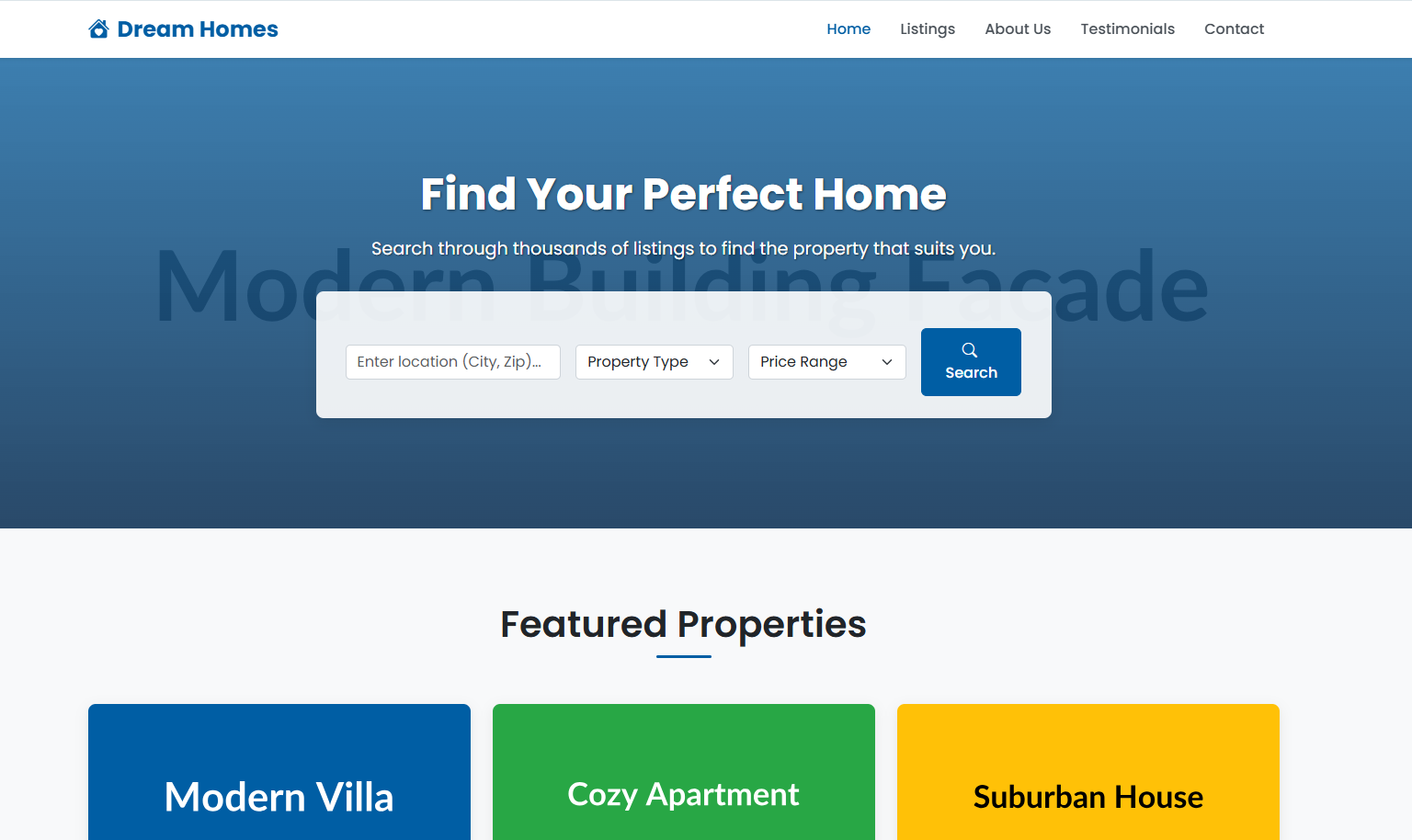 Free Real Estate Template