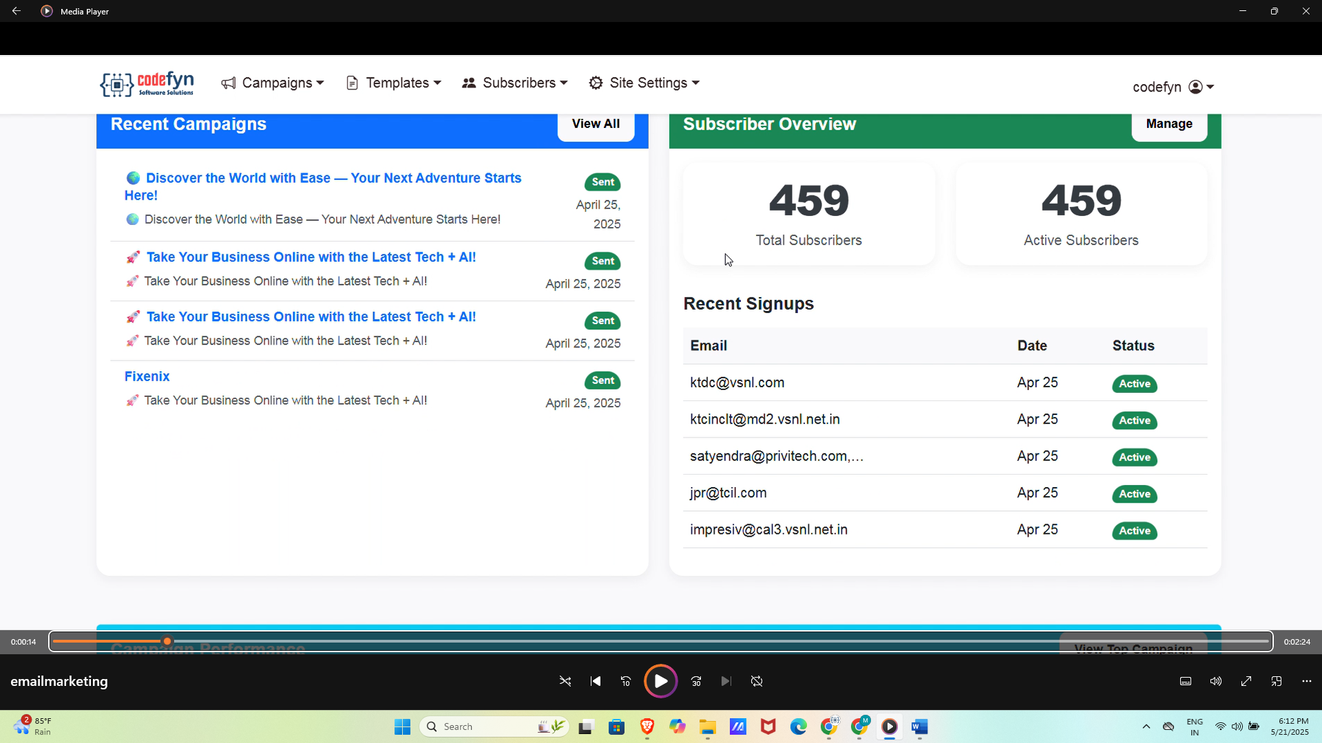 Responsive email template design